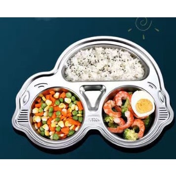 Khay ăn dặm ô tô inox