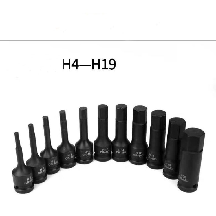 Khẩu bulong đầu lục giác Crmo 1/2 inch dài 78mm  H5 H6 H7 H8 H10 H12 H13 H14 H15 H16 H17 H18 H19 H21 H22 C28