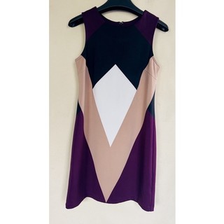 Đầm Thun Phối Màu sz M, new 95%