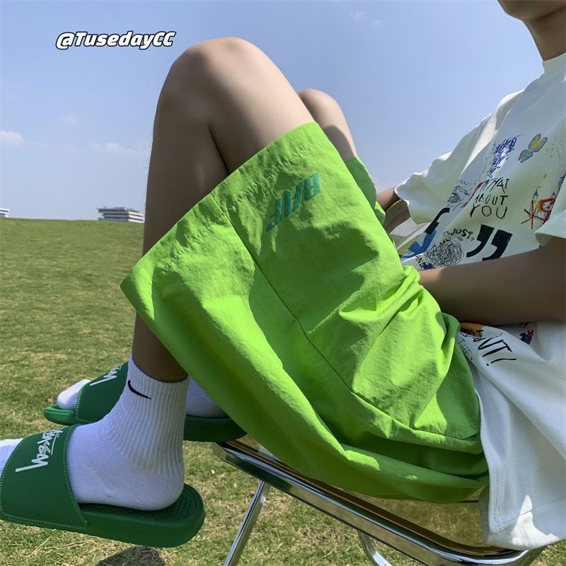 Quần Short Thể Thao Đi Biển Dáng Rộng Siêu Mỏng Nhanh Khô Thời Trang Mùa Hè Cho Nam