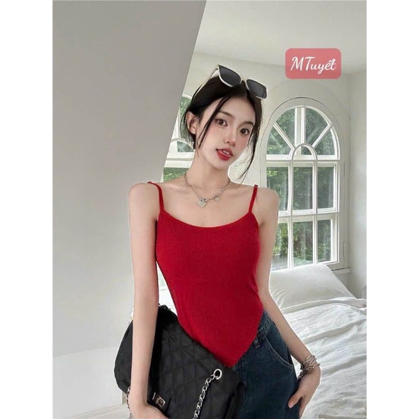 Áo 2 dây vạt trước sau hàng QC