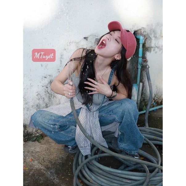 Áo 2 dây vạt trước sau hàng QC