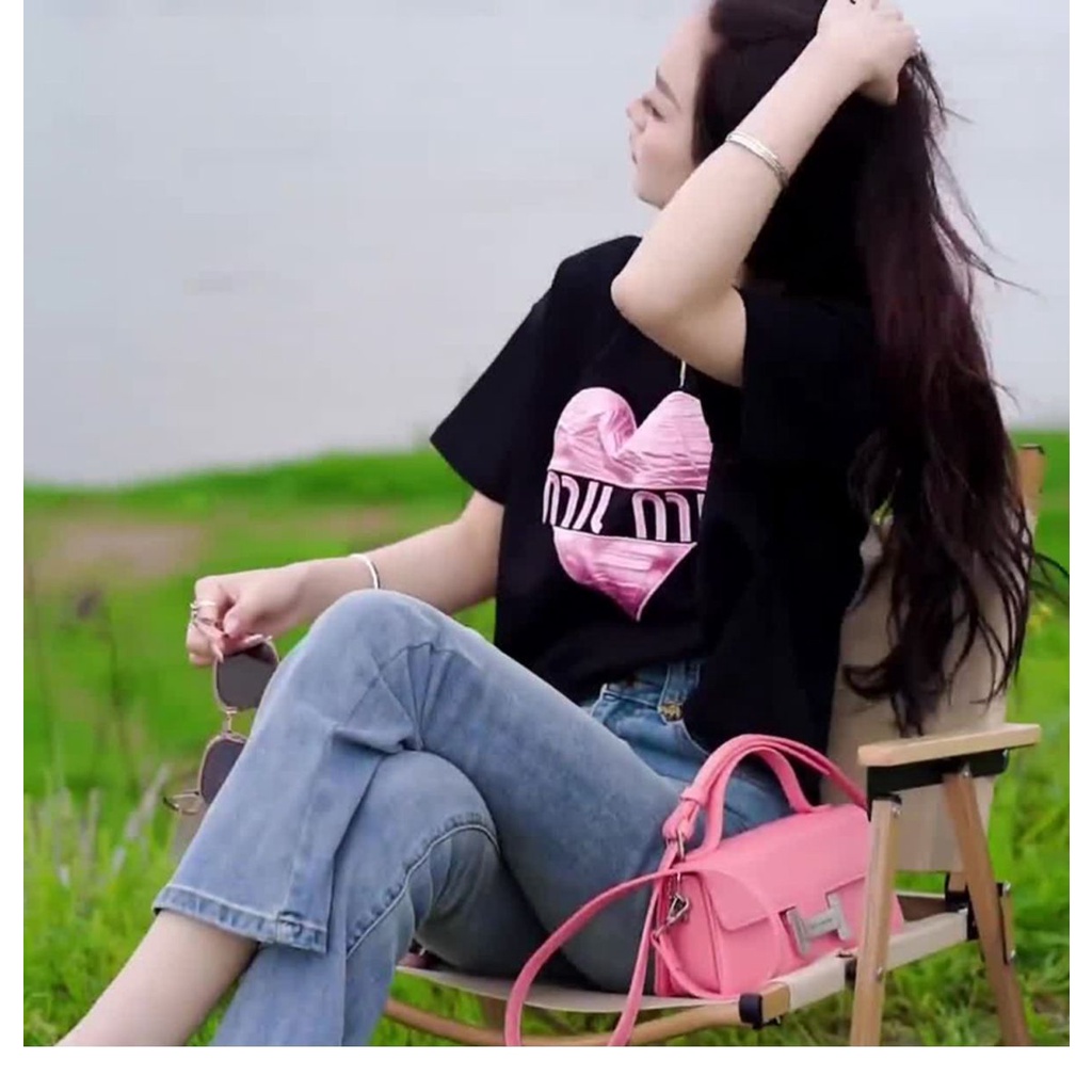 Áo Thun Tay Ngắn Cổ Tròn Xẻ Tà Sau Lưng Thời Trang Mùa Hè 2023 Phong Cách Phương Tây Cho Nữ