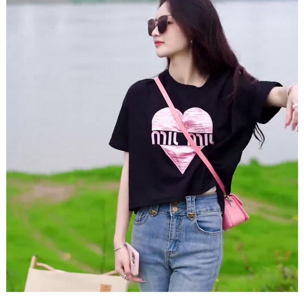 Áo Thun Tay Ngắn Cổ Tròn Xẻ Tà Sau Lưng Thời Trang Mùa Hè 2023 Phong Cách Phương Tây Cho Nữ