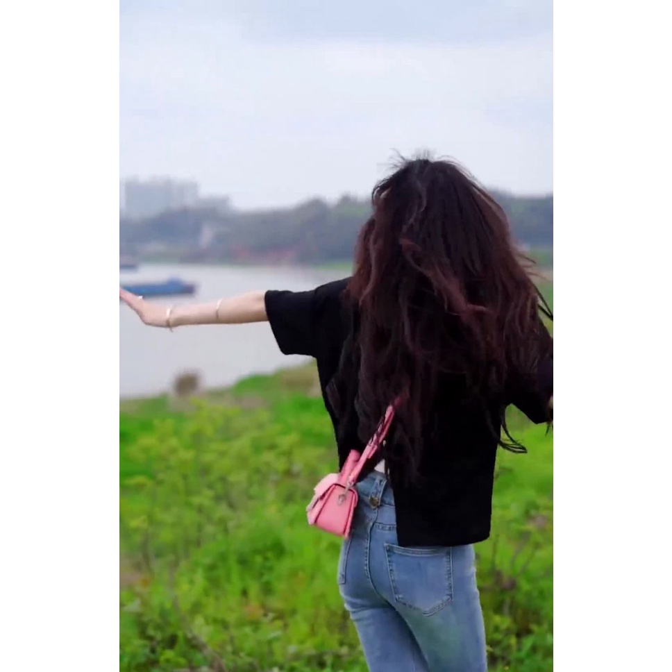 Áo Thun Tay Ngắn Cổ Tròn Xẻ Tà Sau Lưng Thời Trang Mùa Hè 2023 Phong Cách Phương Tây Cho Nữ