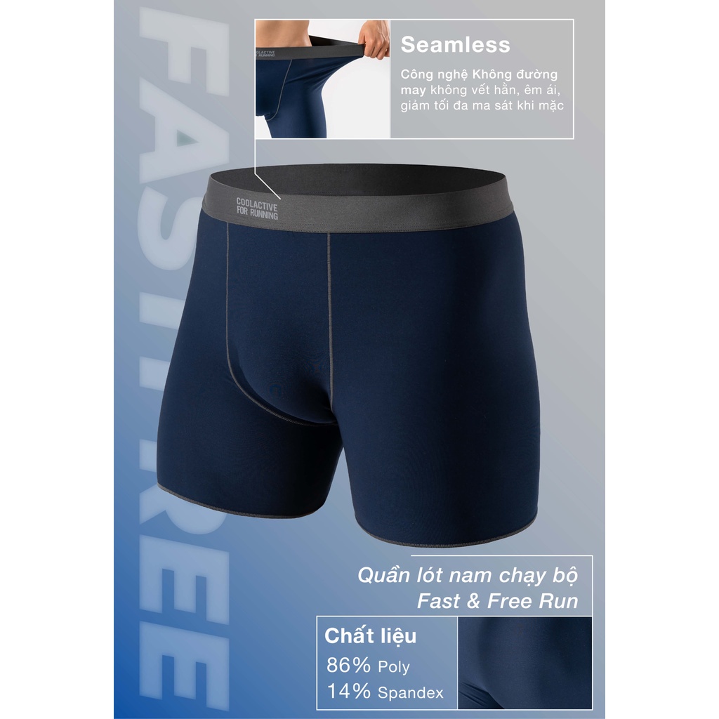Quần lót nam CHẠY BỘ Fast &amp; Free Run với công nghệ Không Đường May êm ái không hằn - thương hiệu Coolmate