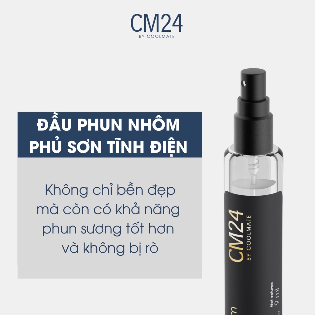 Combo 2 nước hoa nam ICONIC COOL WARM Eau de Parfum 9ml - thương hiệu CM24