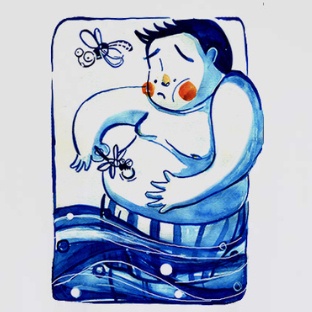 Áo Thun 100% cotton Care &amp; Share tuổi thơ dữ dội Cắn Rốn - Thương hiệu Coolmate