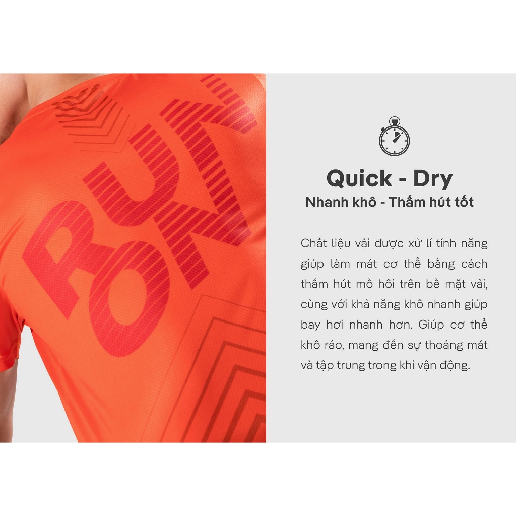 Áo thun chạy bộ Quick Dry in Graphic R1 - thương hiệu Coolmate
