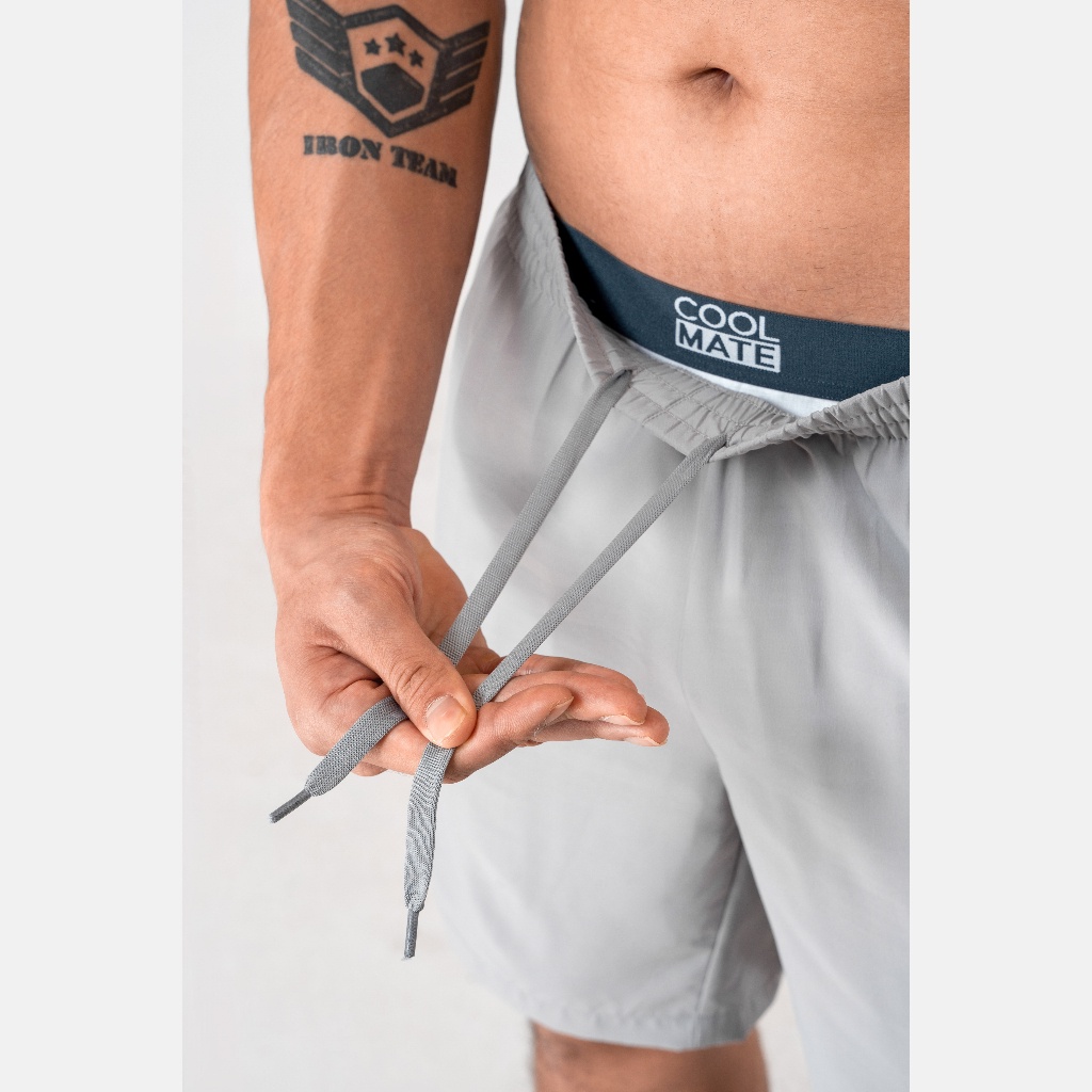 Quần Ultra Short 7inch màu XÁM NHẠT thoáng khí, dễ vận động - thương hiệu Coolmate