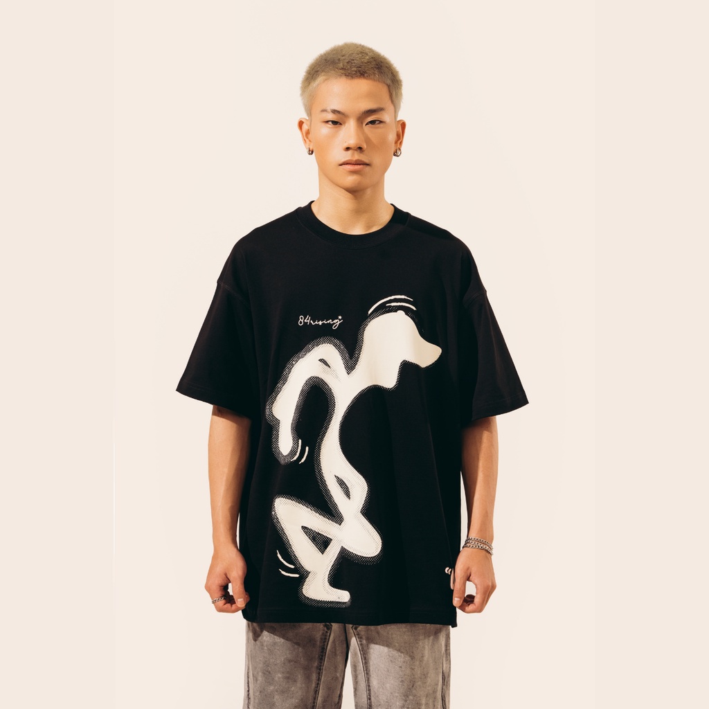 Áo Thun T-shirt Oversize 84RISING Walk Tee MÀU ĐEN - thương hiệu 84RISING