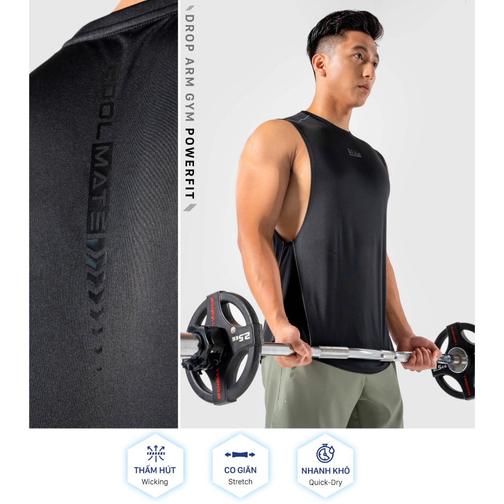 Áo Drop Arm Gym powerfit Coolmate