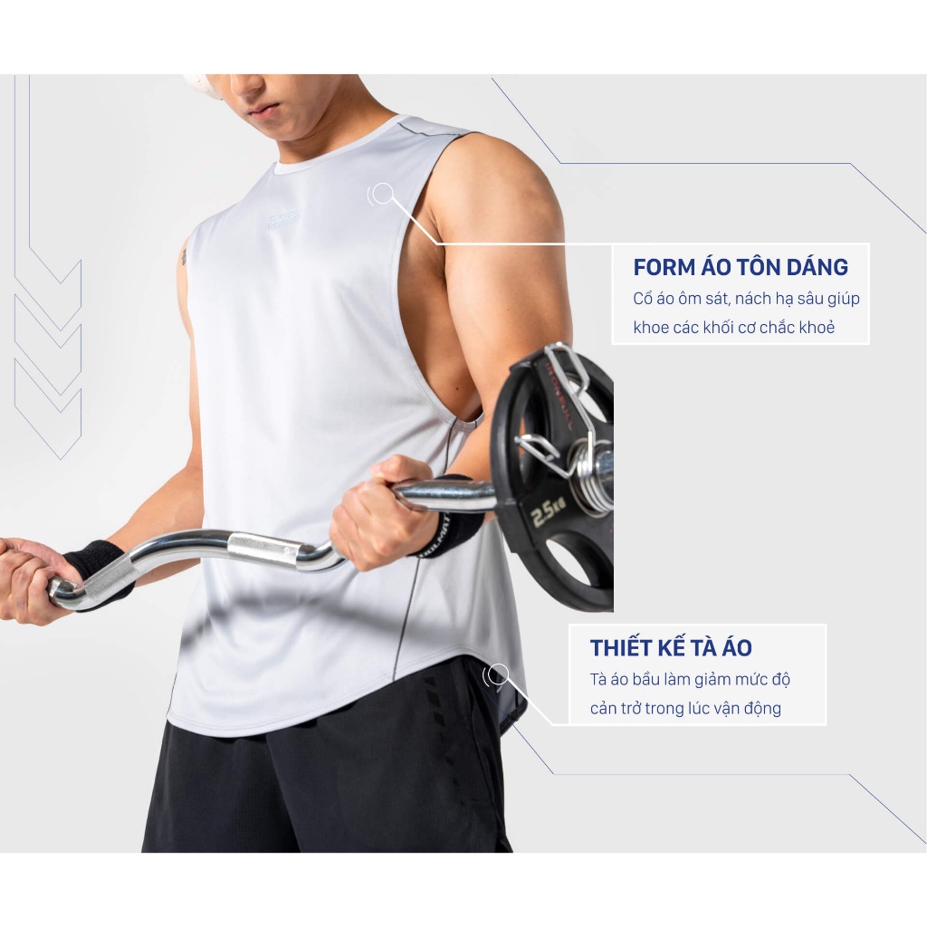 Áo Drop Arm Gym powerfit Coolmate