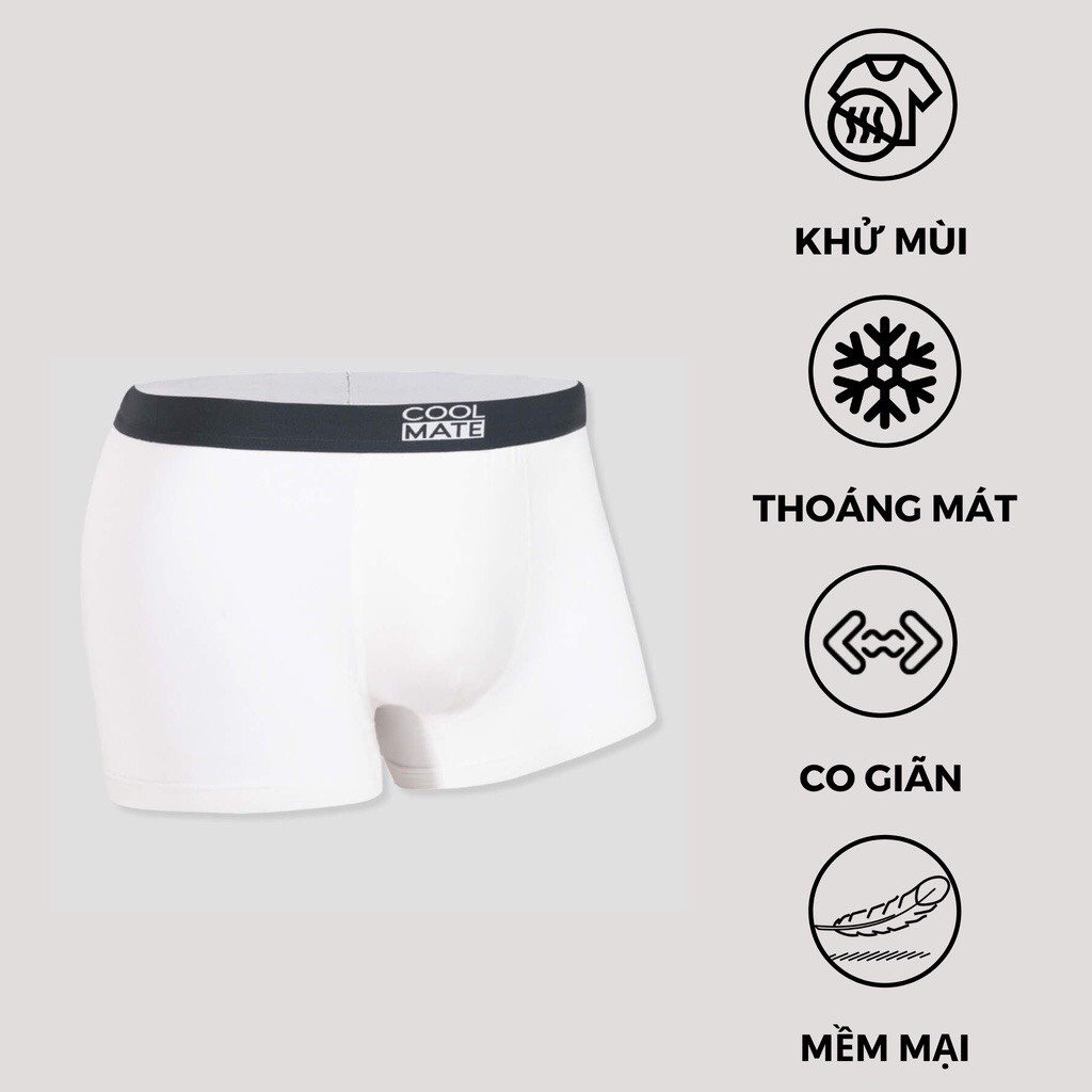 Set 3 quần lót sịp nam dáng TRUNK BAMBOO kháng khuẩn - thương hiệu Coolmate