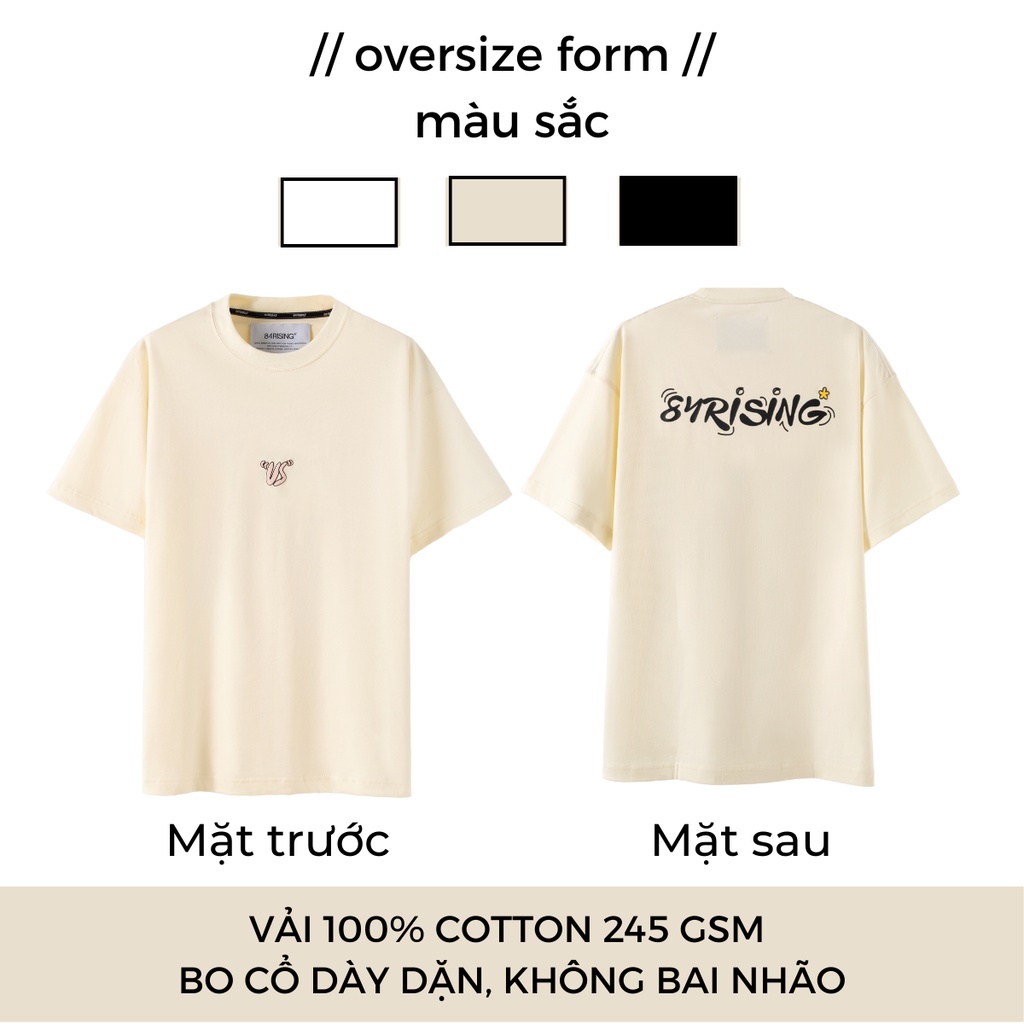 Áo thun oversize 84Rising* logo - thương hiệu 84RISING