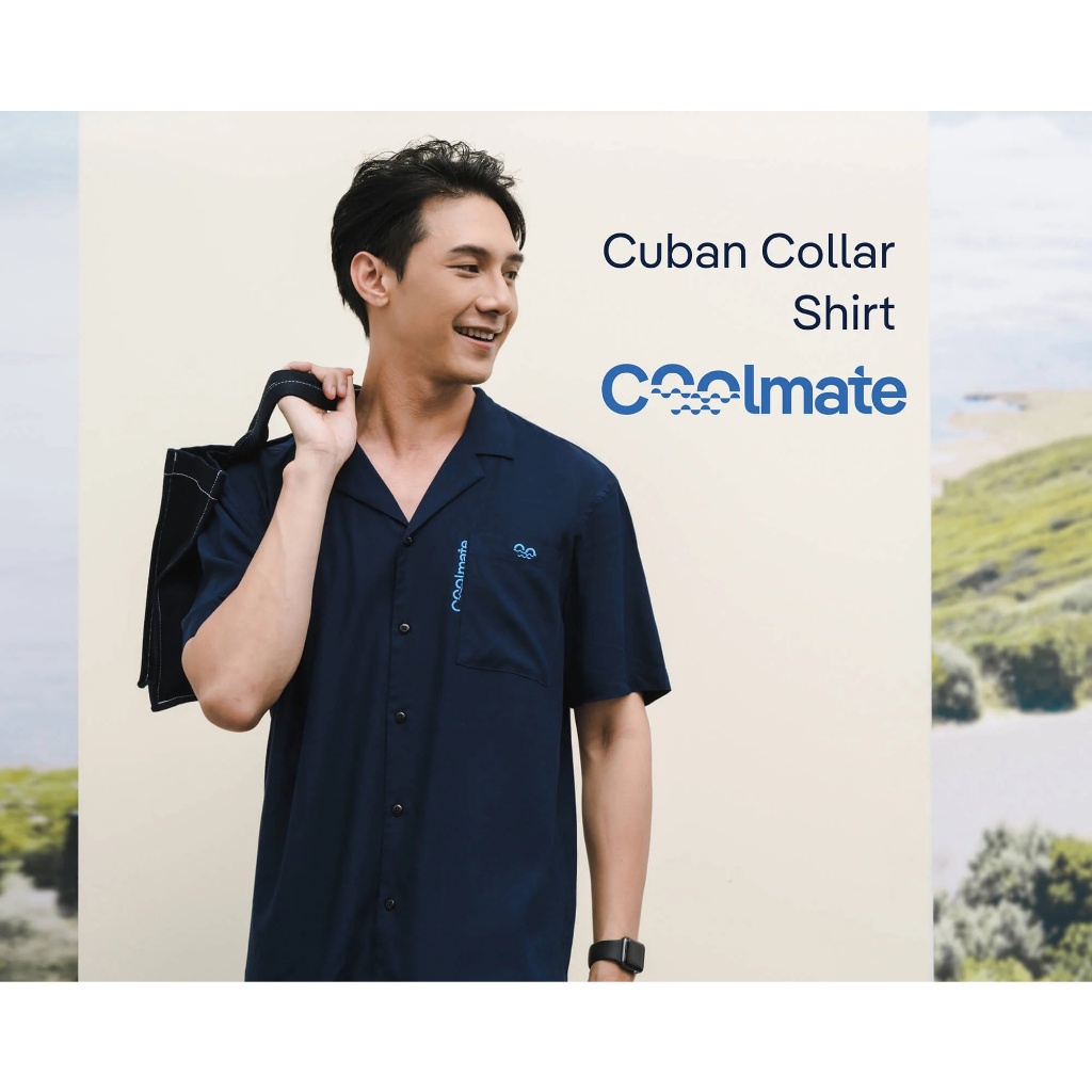 Áo Cuban Collar Shirt Coolwaves - Thương hiệu Coolmate