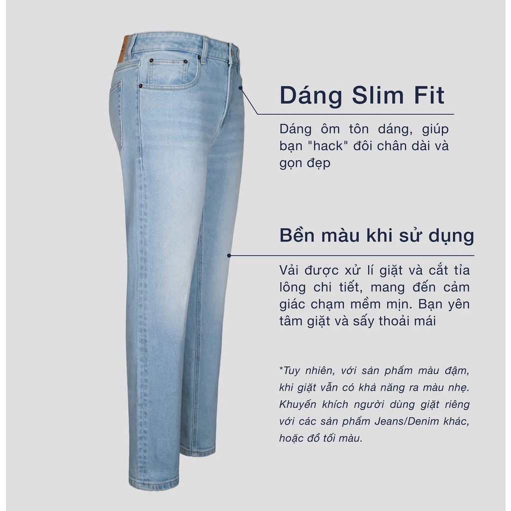 Coolmate x Copper Denim | Quần Jeans dáng Slim Fit - thương hiệu Coolmate
