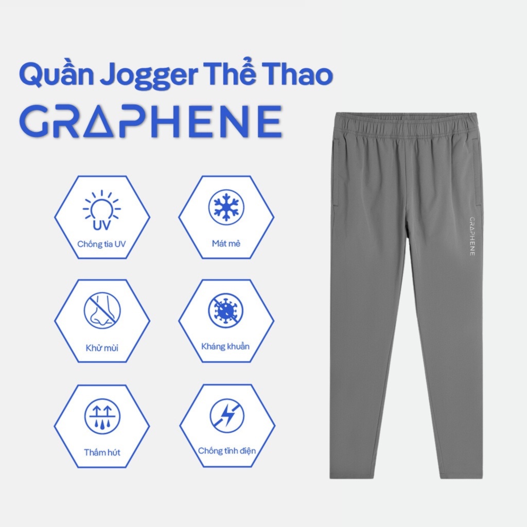 Quần Jogger thể thao co giãn Graphene - thương hiệu Coolmate