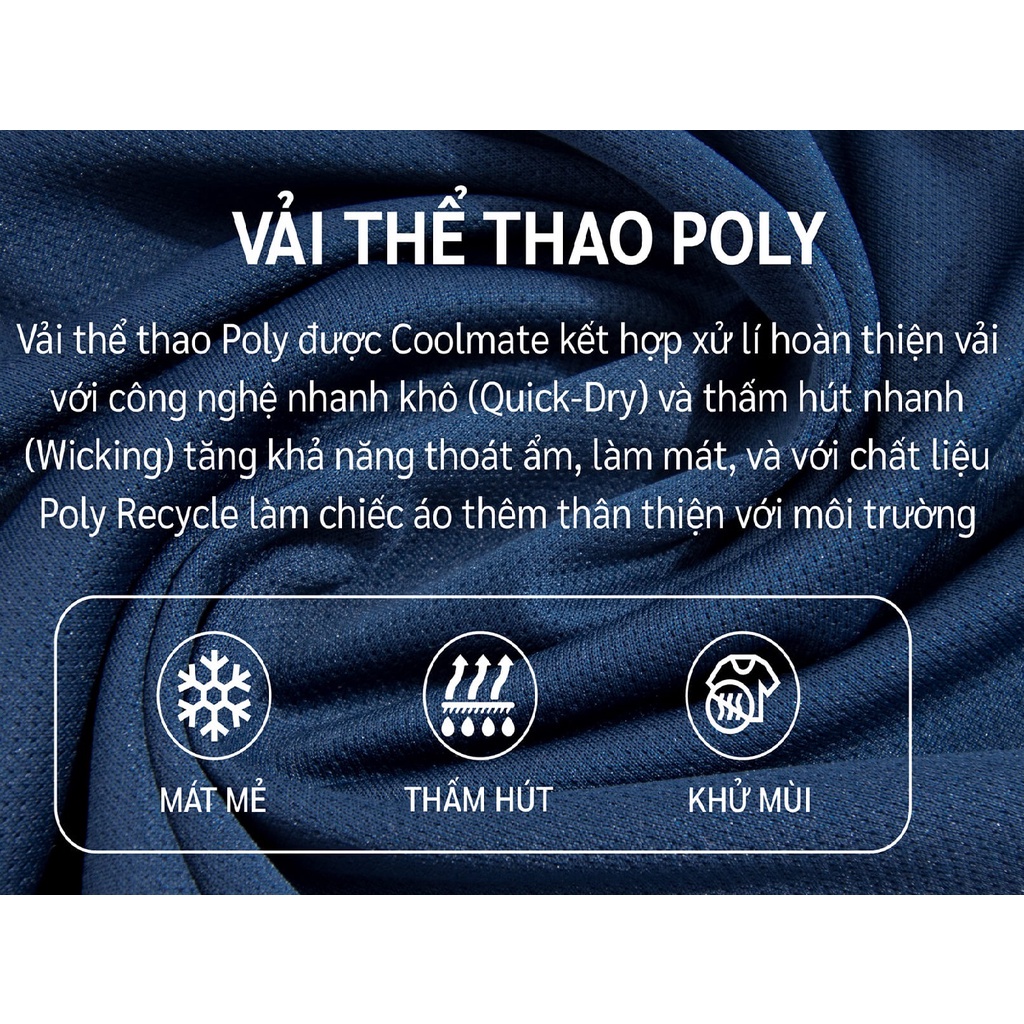 Áo thể thao nam Coolmate Basics thấm hút nhanh khô