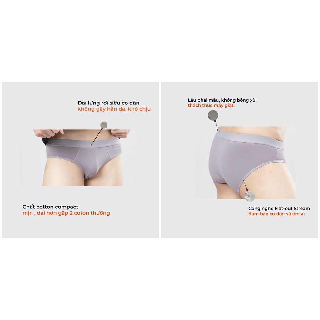 Quần lót tam giác nam Brief Cotton co giãn thương hiệu Coolmate
