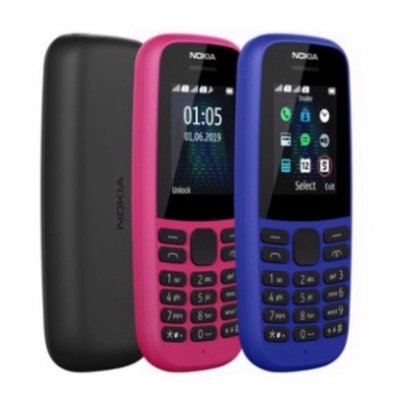 Điện thoại Nokia 105 bản mới nhất với 2 sim chính hãng,điện thoại giá rẻ nghe gọi loa lớn kèm pin sạc đầy đủ có bảo hành