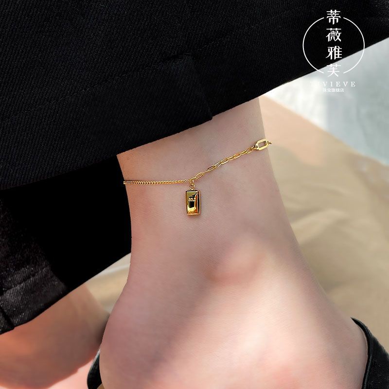 Lắc Chân Mạ Bạc 925 Phong Cách Âu Mỹ Sang Trọng Cho Nữ