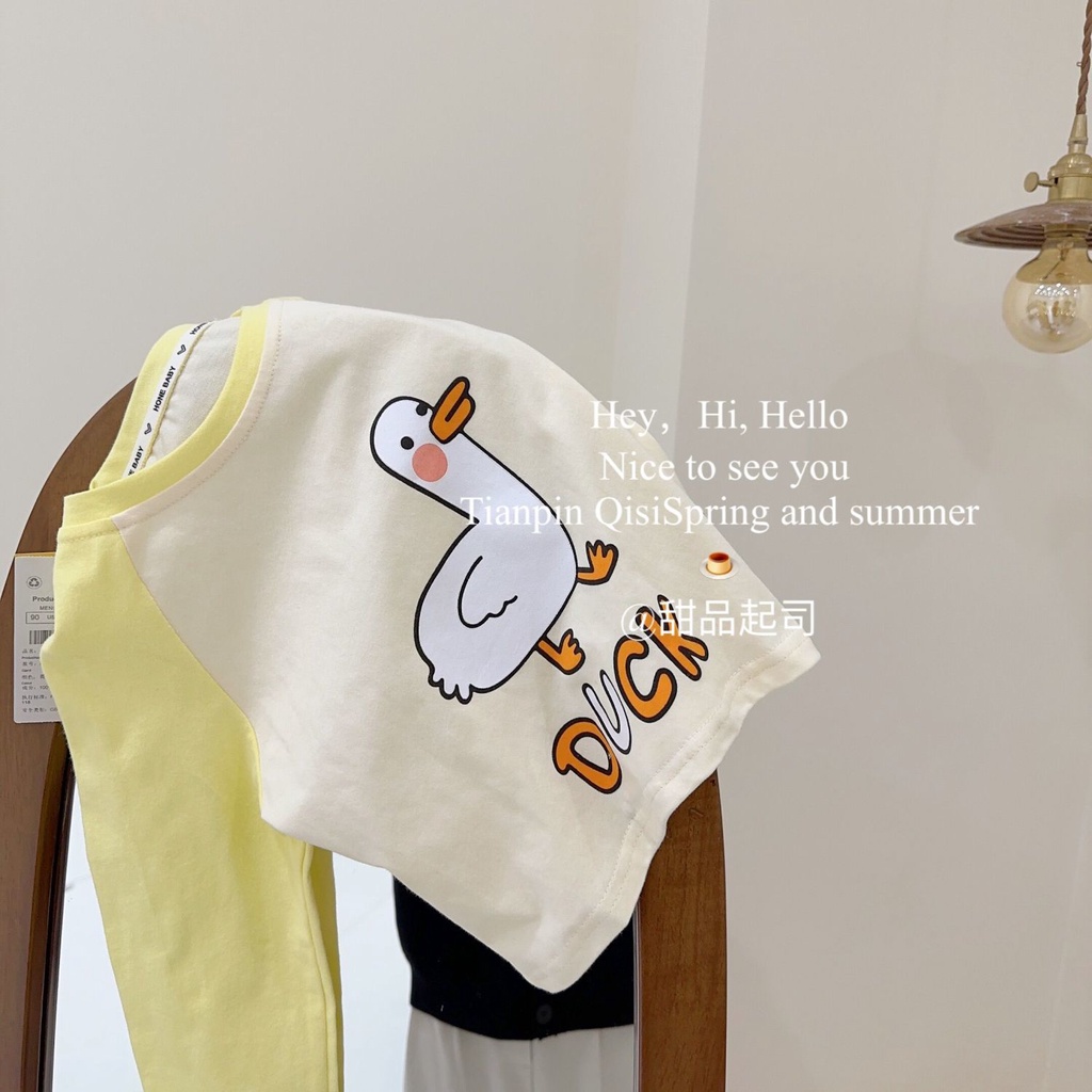 Áo Thun Cotton Tay Dài Màu Sắc Tương Phản Thời Trang Mùa Xuân Cho Bé Gái