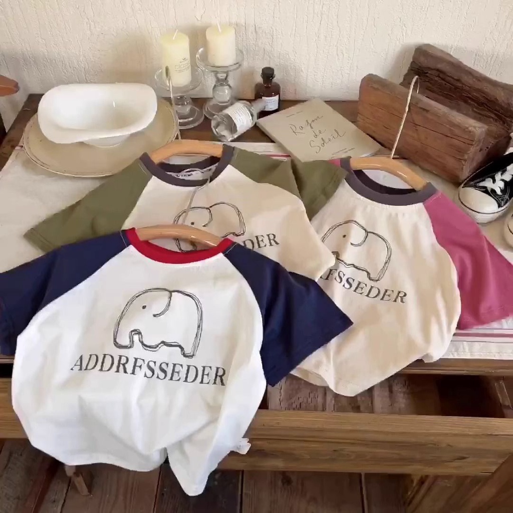 Áo Thun Tay Ngắn Chất Liệu Cotton Mỏng Nhẹ In Họa Tiết Hoạt Hình Thời Trang Mùa Hè Cho Bé Trai