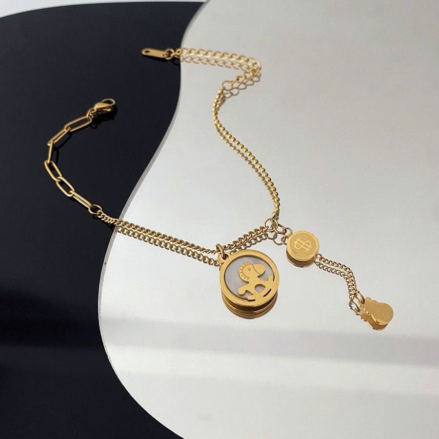 Chuỗi Bàn Chân [Mặc Trong Bồn Tắm] Thép Titan Mạ Vàng Thiết Kế Phong Phú Tức Thì Cho Nữ