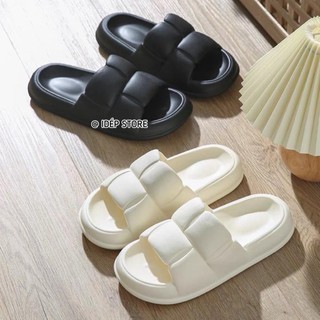 Dép bánh mì - Dép Hình vuông nữ quai ngang cao 3cm cao su chất EVA siêu nhẹ
