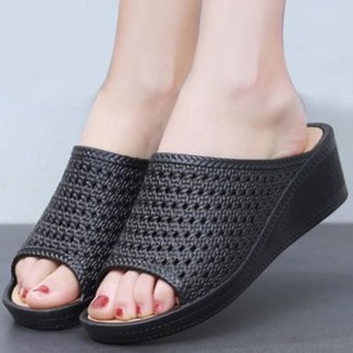 Dép quai ngang - dép đế xuồng siêu êm tăng chiều cao 5p