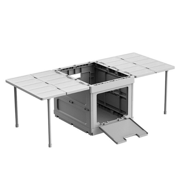 Hộp Đựng Đồ Vật Dụng Cắm Trại Kiêm Bàn Ăn gập mở xếp gọn Camping Box Table Hanrui Offical