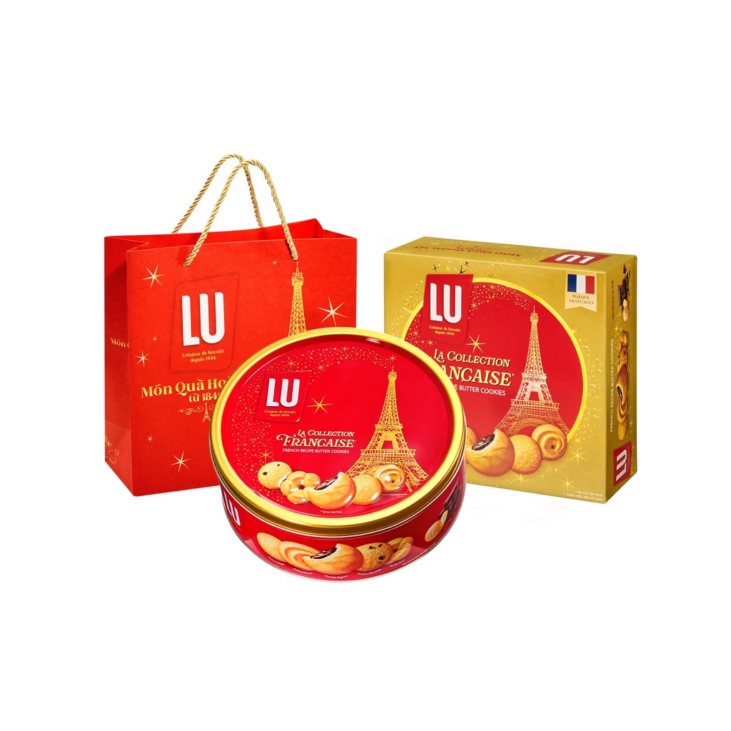 Bánh quy bơ thập cẩm công thức Pháp LU, hộp 310g