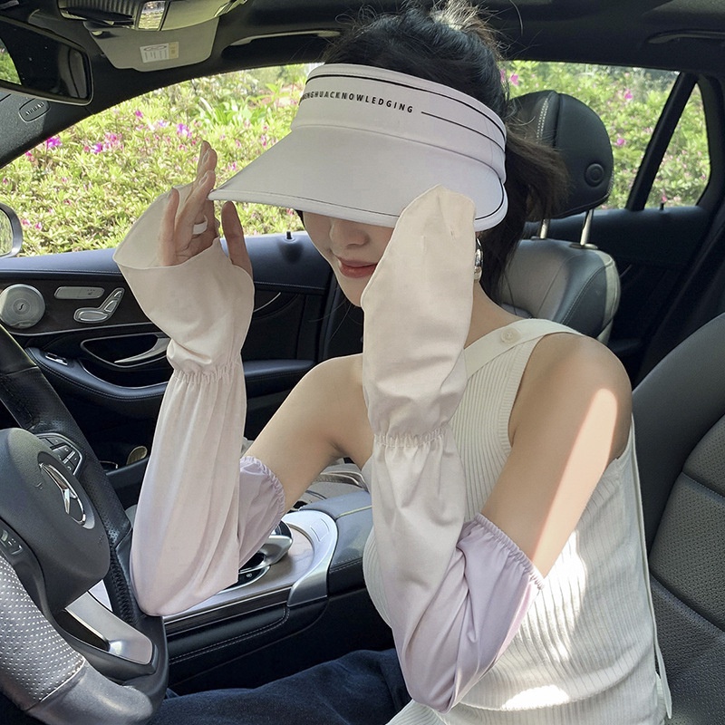 Găng Tay Chống Nắng Thoáng Khí Màu Sắc Gradient Phong Cách Hàn Quốc