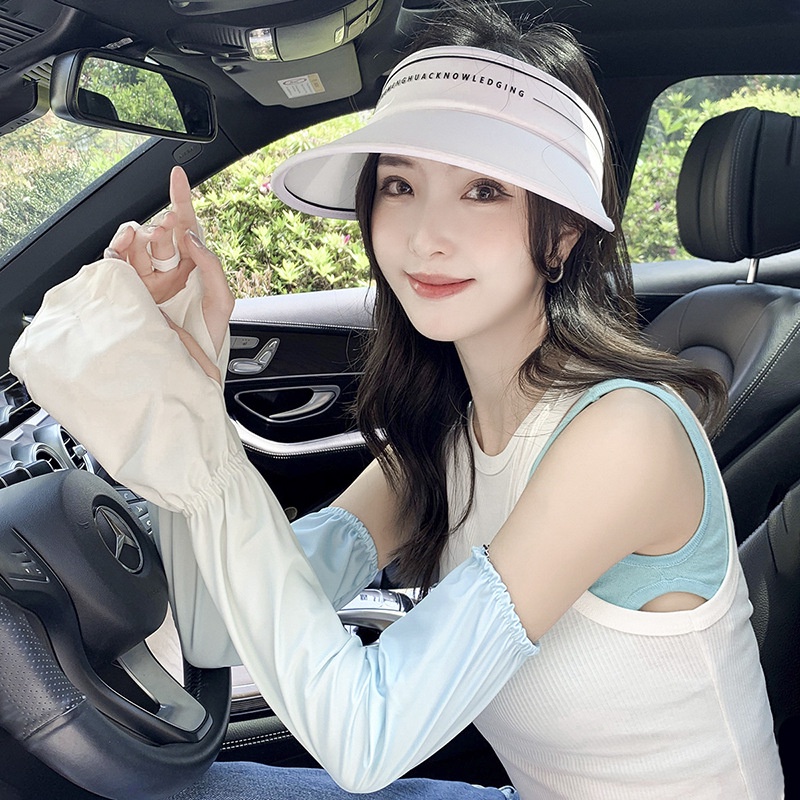 Găng Tay Chống Nắng Thoáng Khí Màu Sắc Gradient Phong Cách Hàn Quốc