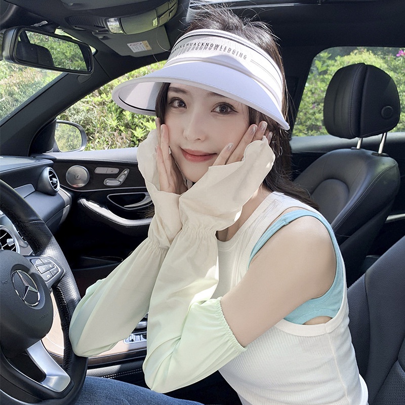 Găng Tay Chống Nắng Thoáng Khí Màu Sắc Gradient Phong Cách Hàn Quốc