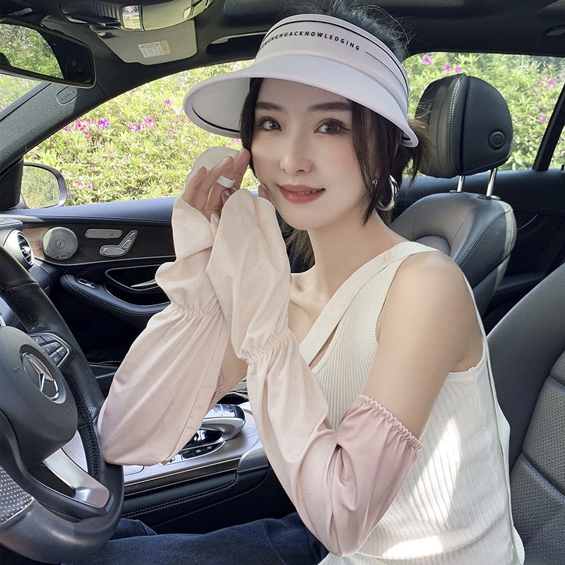 Găng Tay Chống Nắng Thoáng Khí Màu Sắc Gradient Phong Cách Hàn Quốc