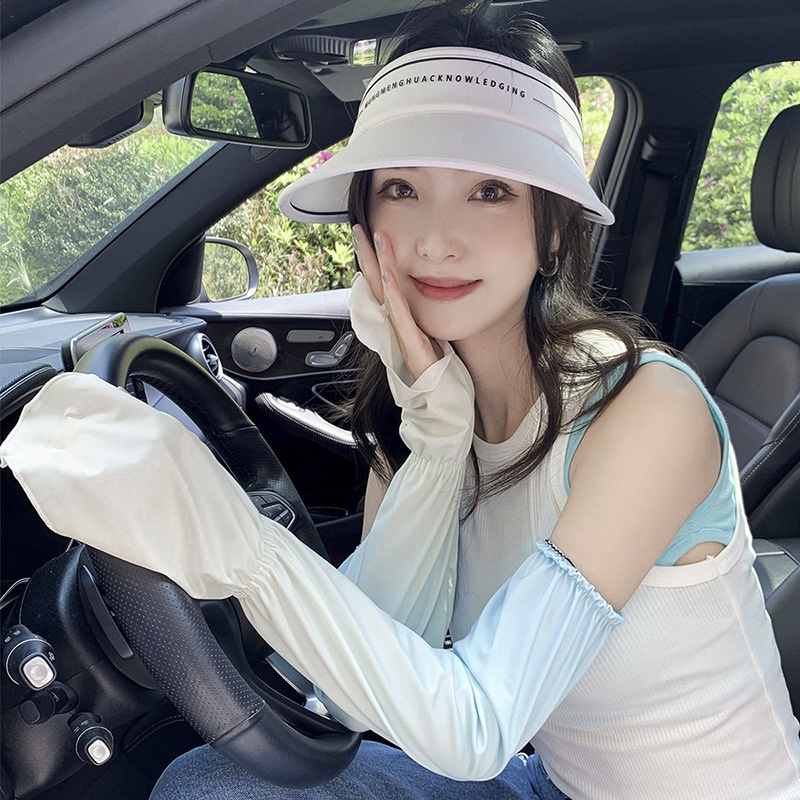 Găng Tay Chống Nắng Thoáng Khí Màu Sắc Gradient Phong Cách Hàn Quốc