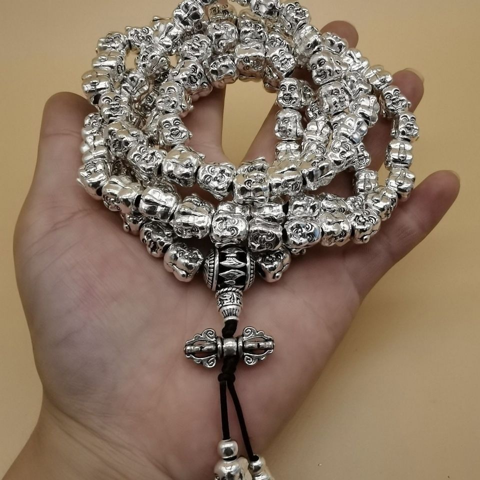 Chuỗi Hạt Bạc Tây Tạng MiaoYin Dùng Làm Vòng Đeo Tay / Dây Chuyền Phong Cách  Cổ Điển