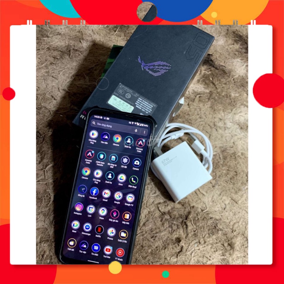 GIẢM GIÁ   Điện thoại Gaming Asus ROG Phone 5  - Pin 6000 mAh, Sạc nhanh 65W