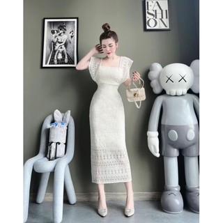 Đầm ren tay cánh tiên