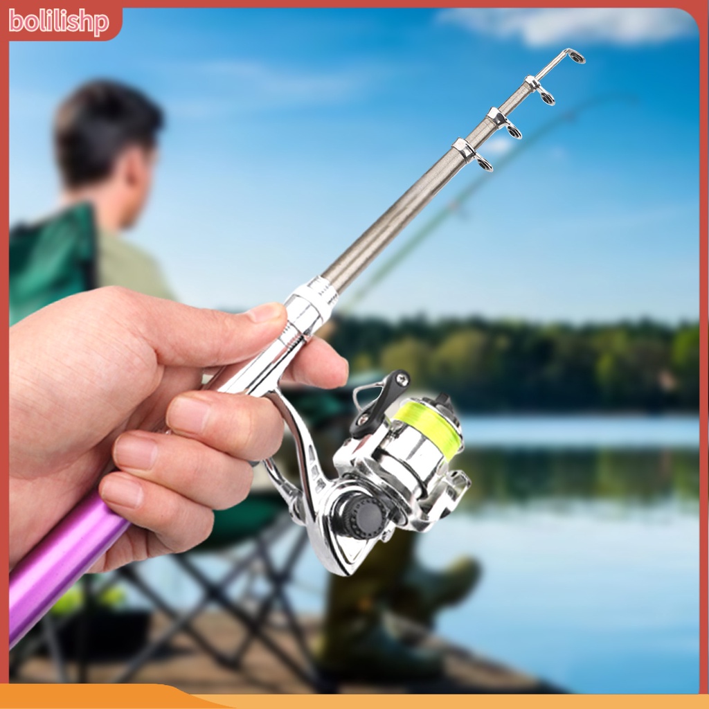 Cần Câu Cá Mini Bằng Kim Loại Kèm Máy Câu Dài 1.6m