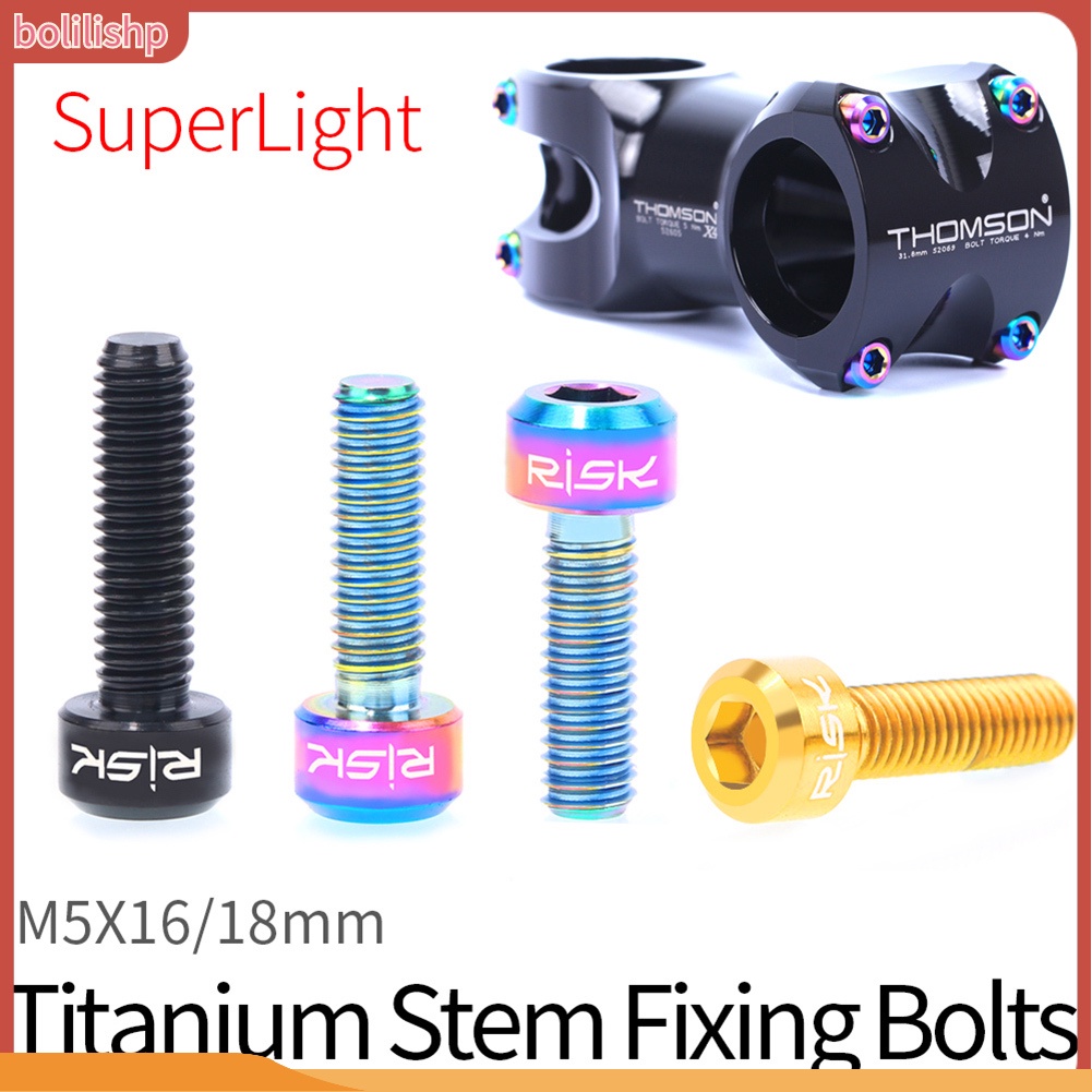 6 bu lông bằng hợp kim titanium cho xe đạp cố định bằng vít