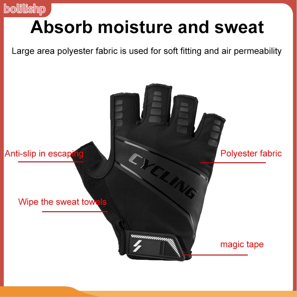 1 Đôi Găng Tay Nửa Ngón Chống Trượt Thoáng Khí Unisex YD-1