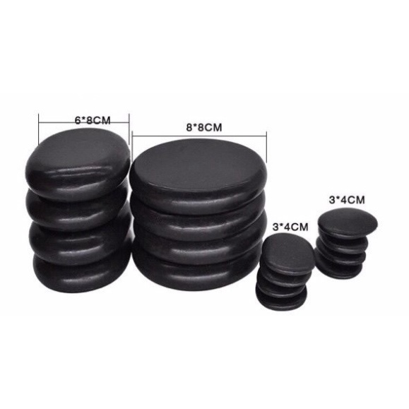 Đá Massage Body, Đá Nóng 6x8, 8x8 Massage Mặt Dưỡng Sinh Đả Thông Kinh Lạc