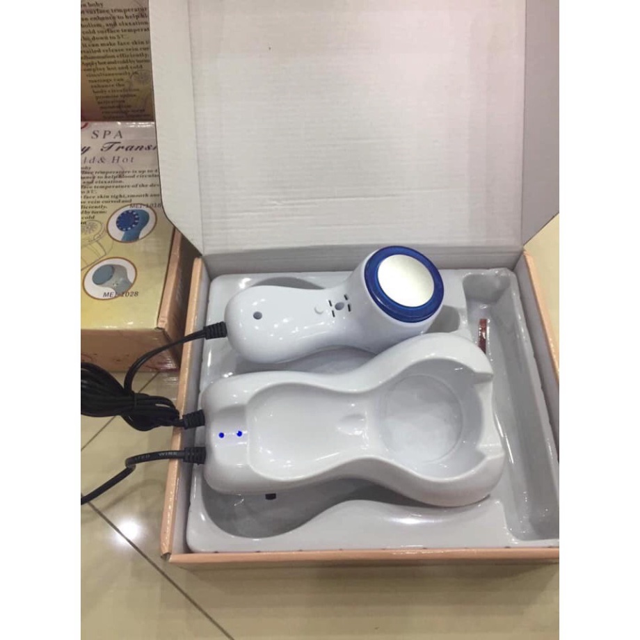 Búa Lạnh Massage Mặt Đẩy Sâu Dưỡng Chất, Kết Hợp Ánh Sáng Sinh Học Bảo Hành 12 Tháng