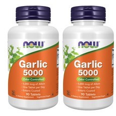 Thực phẩm chức năng now foods garlic 5000 90 viên, 2 pack