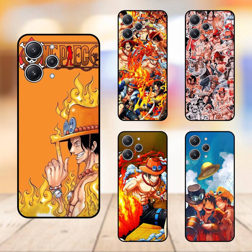 Ốp lưng điện thoại Xiaomi Redmi 12 viền đen Ace One Piece