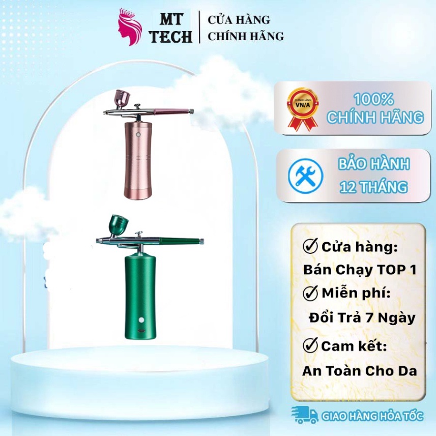 Súng Phun Oxy Cho Da Máy Phun Sương Tinh Chất Cho Da Bảo Hành 12 Tháng