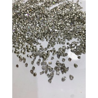 Set đá mix hình chân nhọn trắng